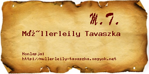 Müllerleily Tavaszka névjegykártya